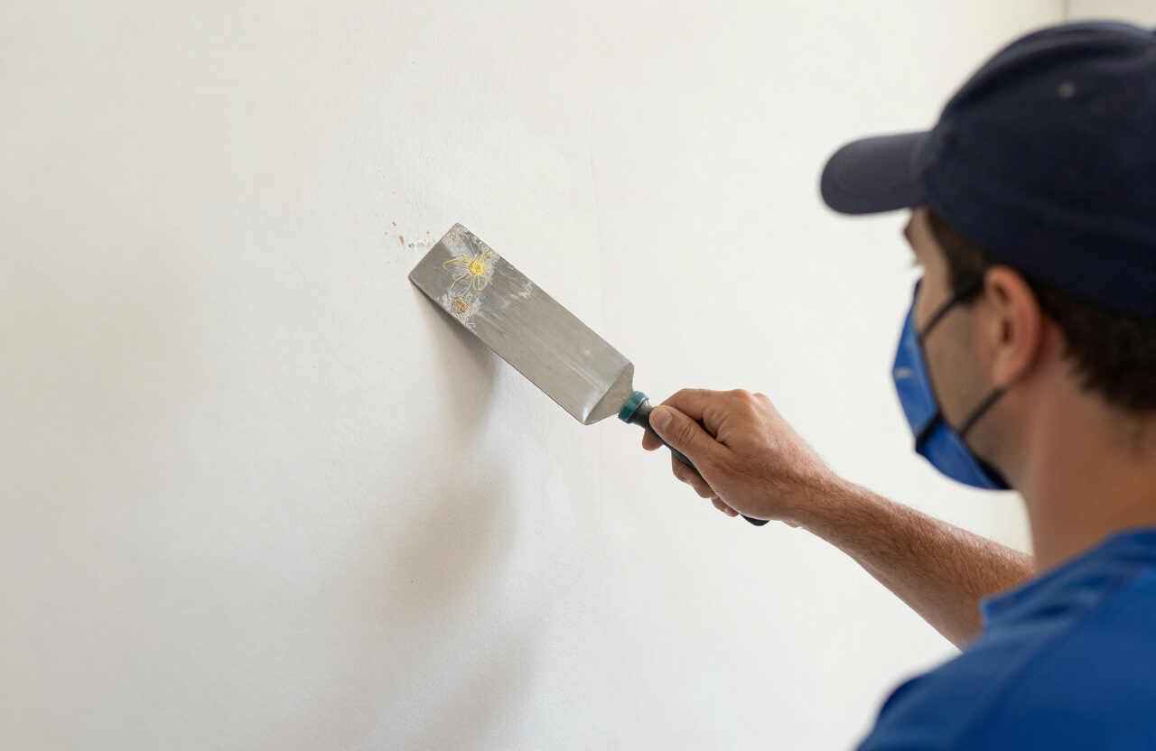 Drywall hole repair and patching by Tampa handyman professional