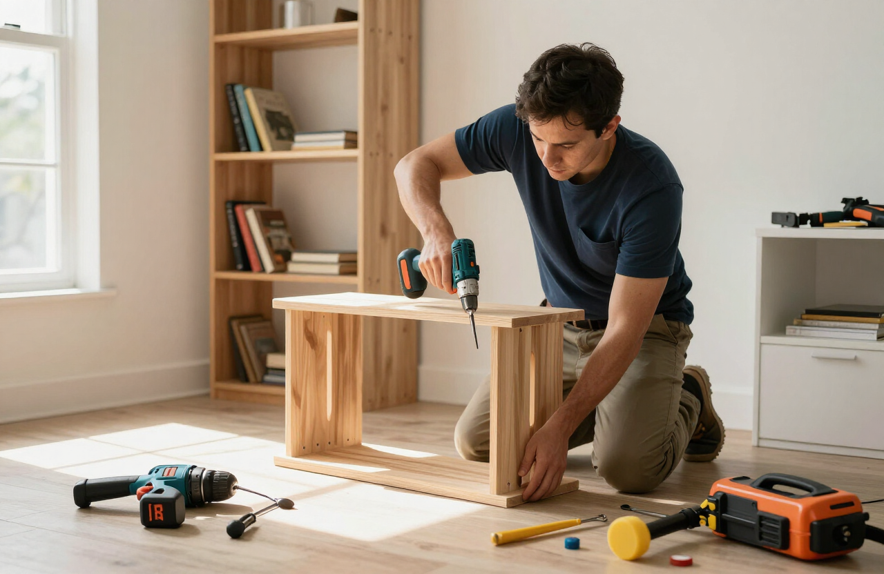 Furniture assembly service by licensed handyman in Tampa, FL