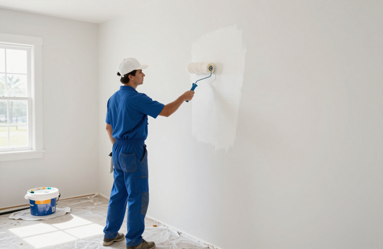 Interior painting service with professional finish in Tampa, Florida